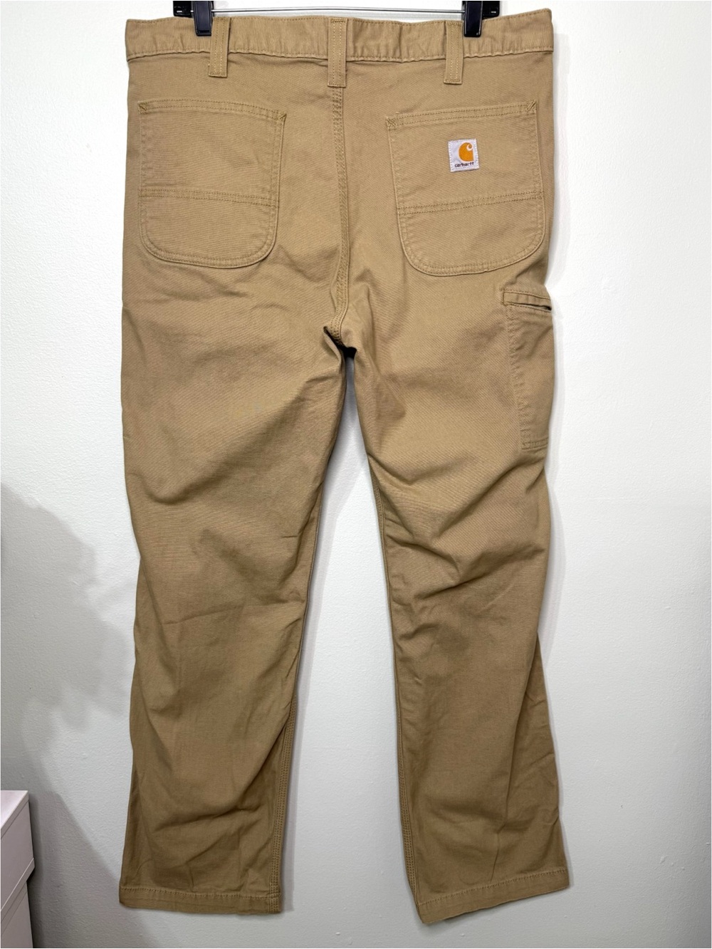 Carhartt Men's Rugged Flex Rigby Straight Fit Work Pants Dark Khaki 36x32